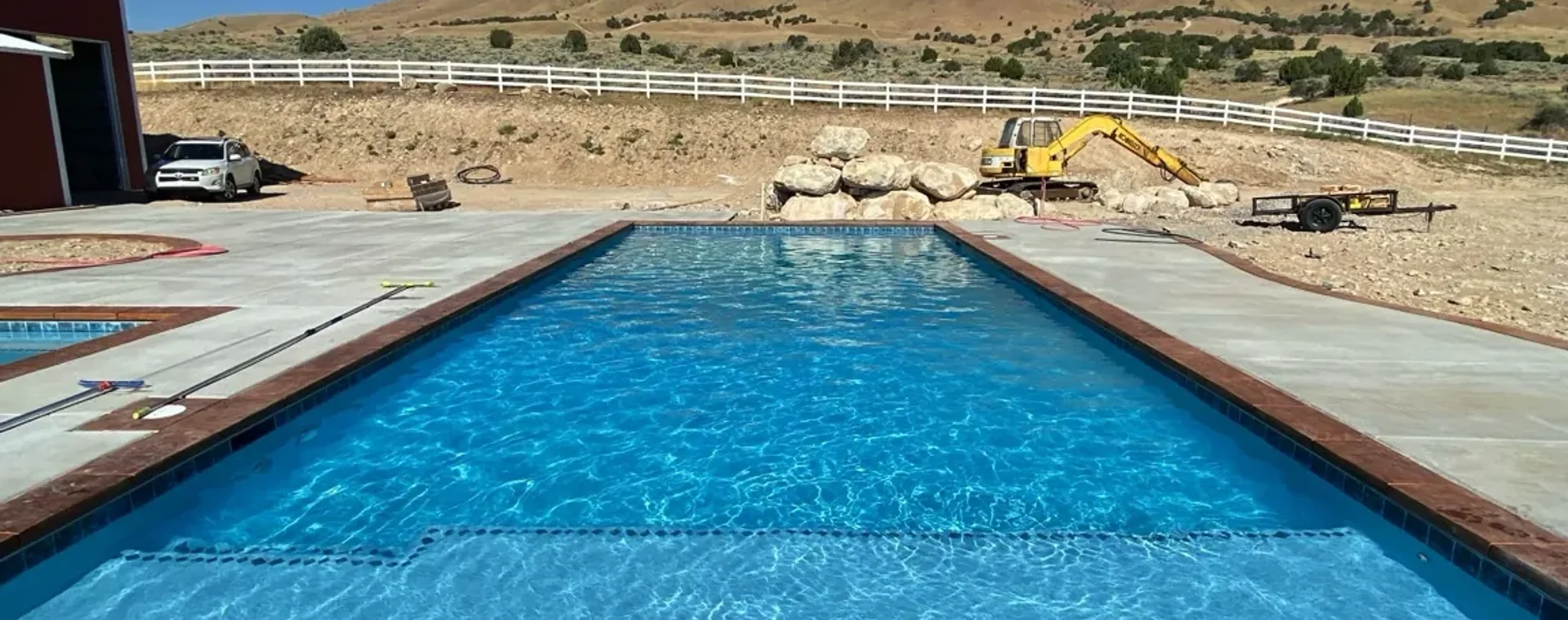 20 x 50 custom pool in West Mountain Utah